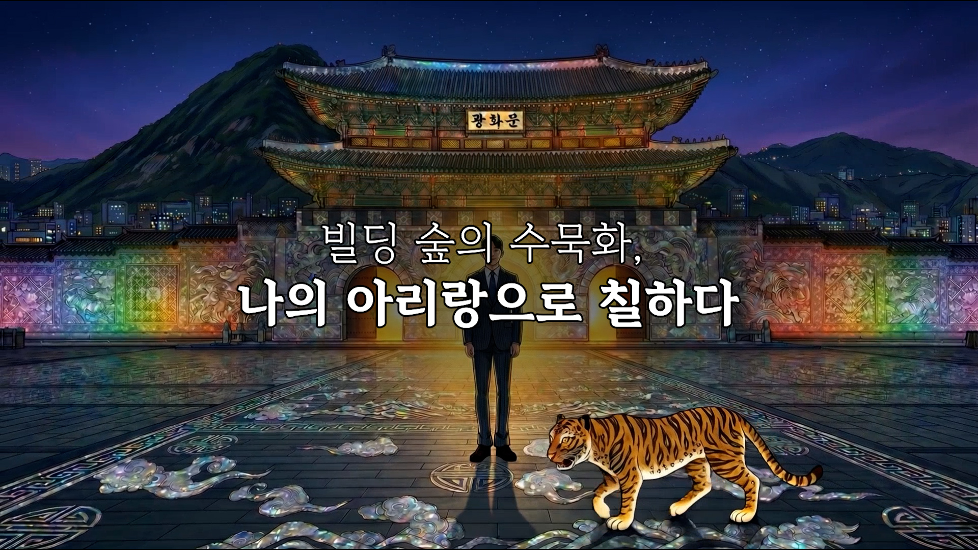 빌딩 숲의 수묵화, 나의 아리랑으로 칠하다
